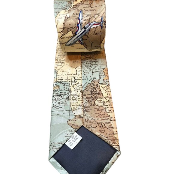 Steve Harris Map Adjustable Neck Tie - Picture 2 of 6